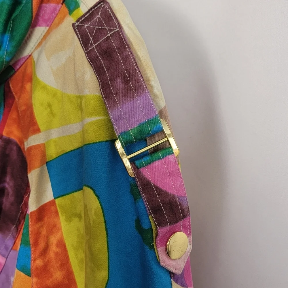 Multicolor Abstract Geometric Jacket #1494 - Picture 8 of 16